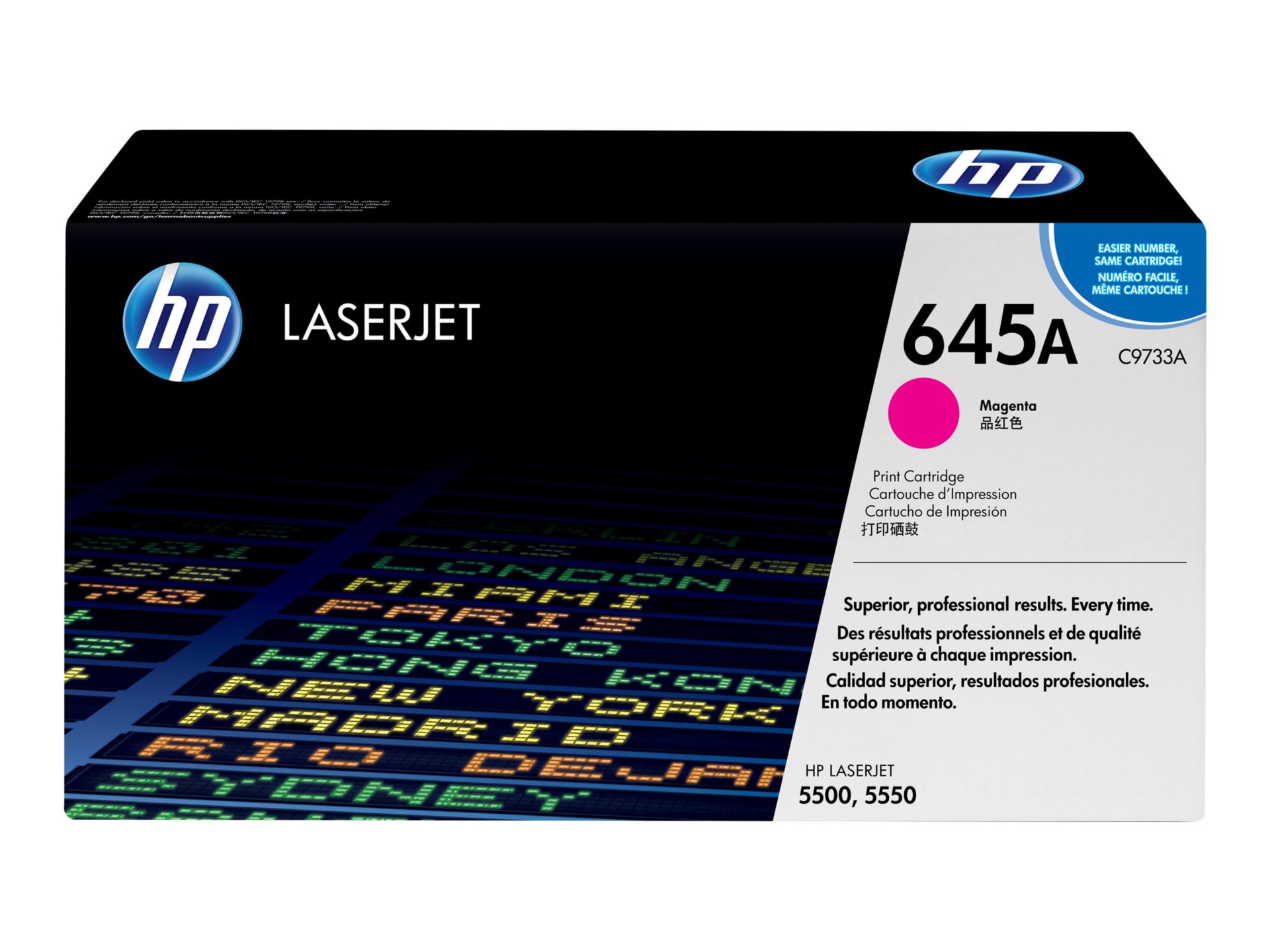 HP 645A (C9733A) Original Laser Toner Cartridge - Single Pack - Magenta - 1 Each