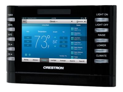 Crestron TPMC-4SMD-FD-B-S touch panel - smooth black