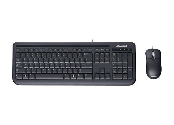 Microsoft Wired Desktop 400 for Business - keyboard and mouse set - Canadian English