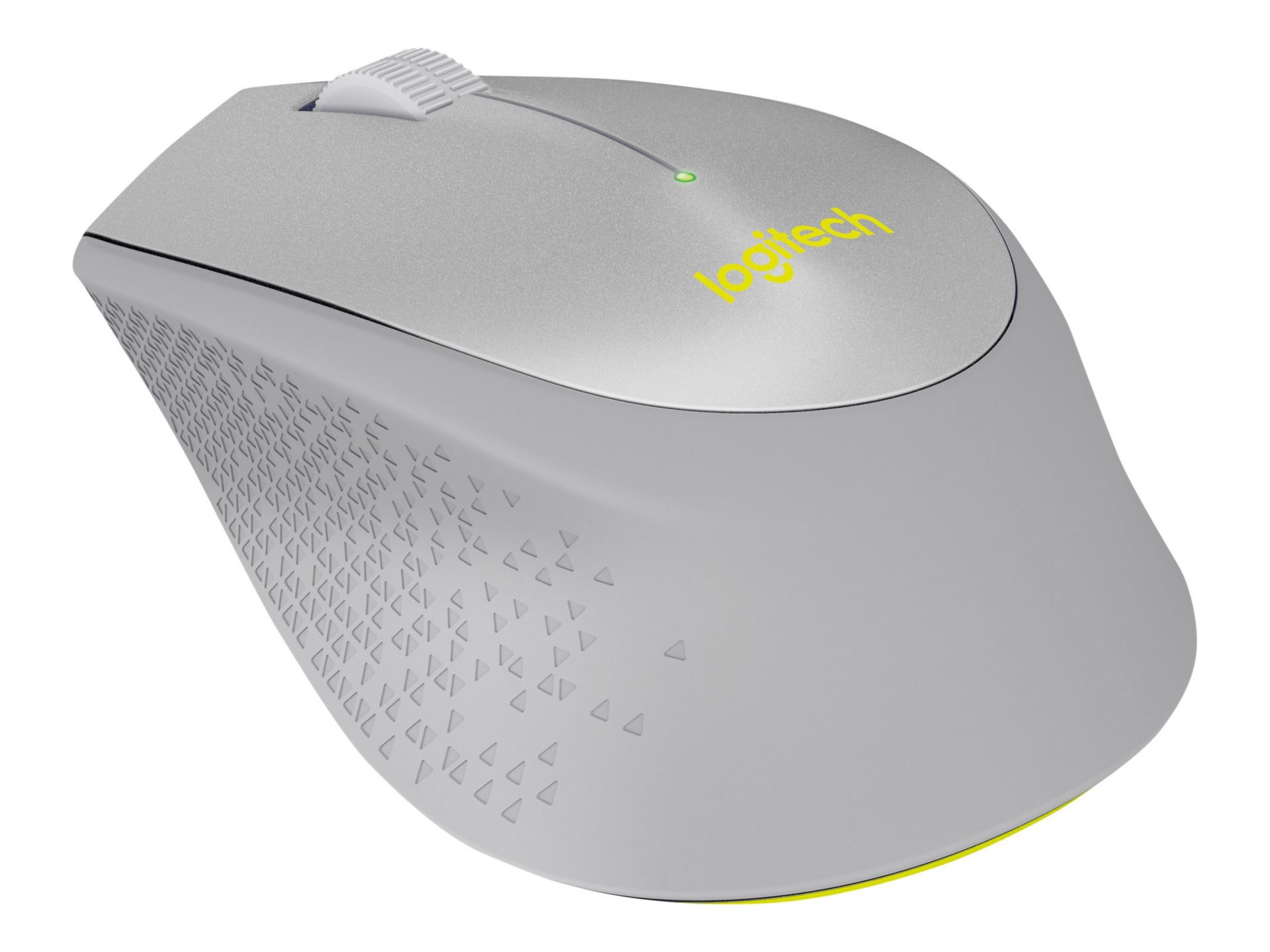 Logitech M330 SILENT PLUS - mouse - 2.4 GHz - gray, yellow