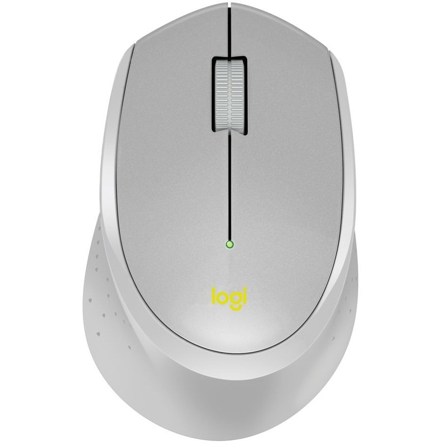 Logitech M330 SILENT PLUS - mouse - 2.4 GHz - gray, yellow