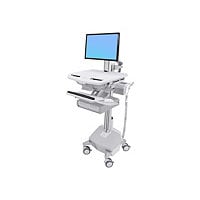 Ergotron StyleView cart - open architecture - for LCD display / keyboard / mouse / barcode scanner / CPU - TAA Compliant