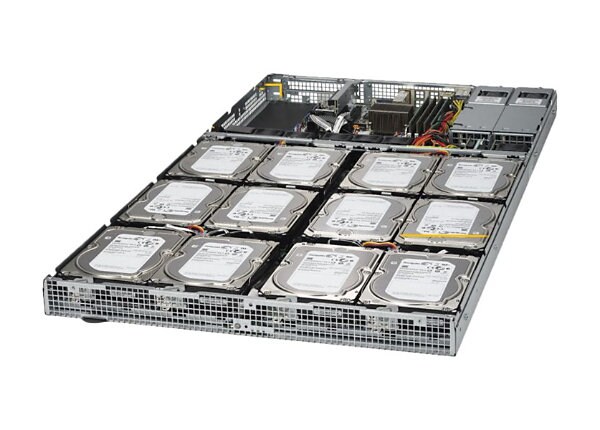 Supermicro SuperStorage Server 5018D4-AR12L - rack-mountable - Xeon D-1518 2.2 GHz - 0 MB - 0 GB