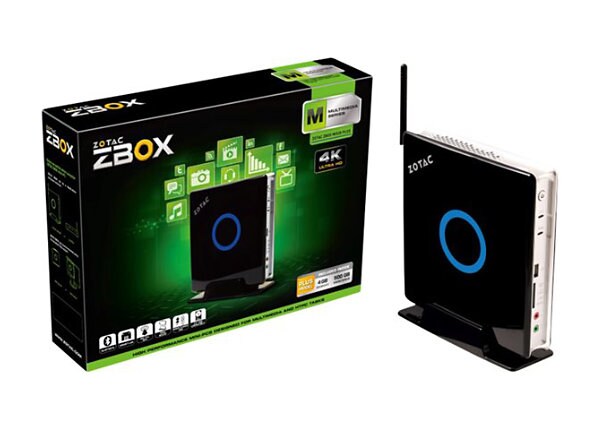 ZOTAC ZBOX M Series MI520 Plus - Multimedia Series - Core i3 4010U 1.7 GHz - 4 GB - 500 GB
