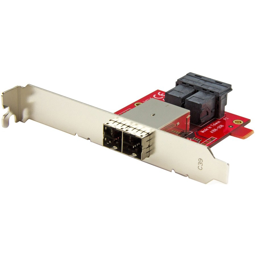 StarTech.com Mini-SAS Adapter, Dual SFF-8643 to SFF-8644, with Full and Low-Profile Brackets, 12Gbps, TAA