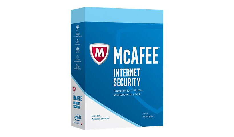 McAfee Internet Security 2017 - box pack (1 year) - 3 devices