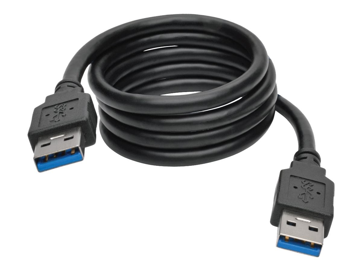 Eaton Tripp Lite Series USB 3.0 SuperSpeed A/A Cable (M/M), Black, 3 ft. (0.91 m) - USB cable - USB Type A to USB Type A