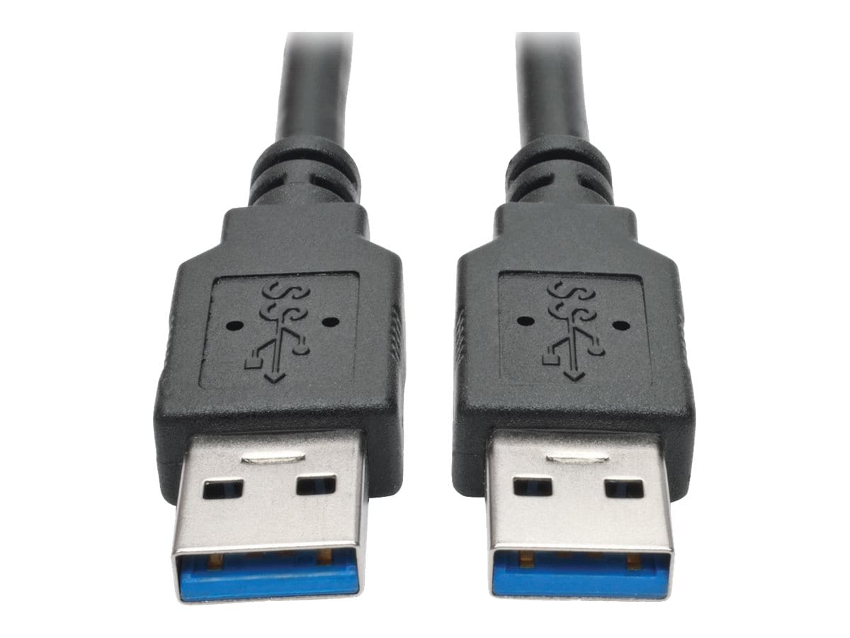 6ft Black SuperSpeed USB 3.0 Cable A/A - Cables USB 3.0