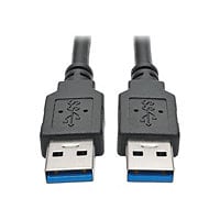 Eaton Tripp Lite Series USB 3.0 SuperSpeed A/A Cable (M/M), Black, 6 ft. (1.83 m) - USB cable - USB Type A to USB Type A