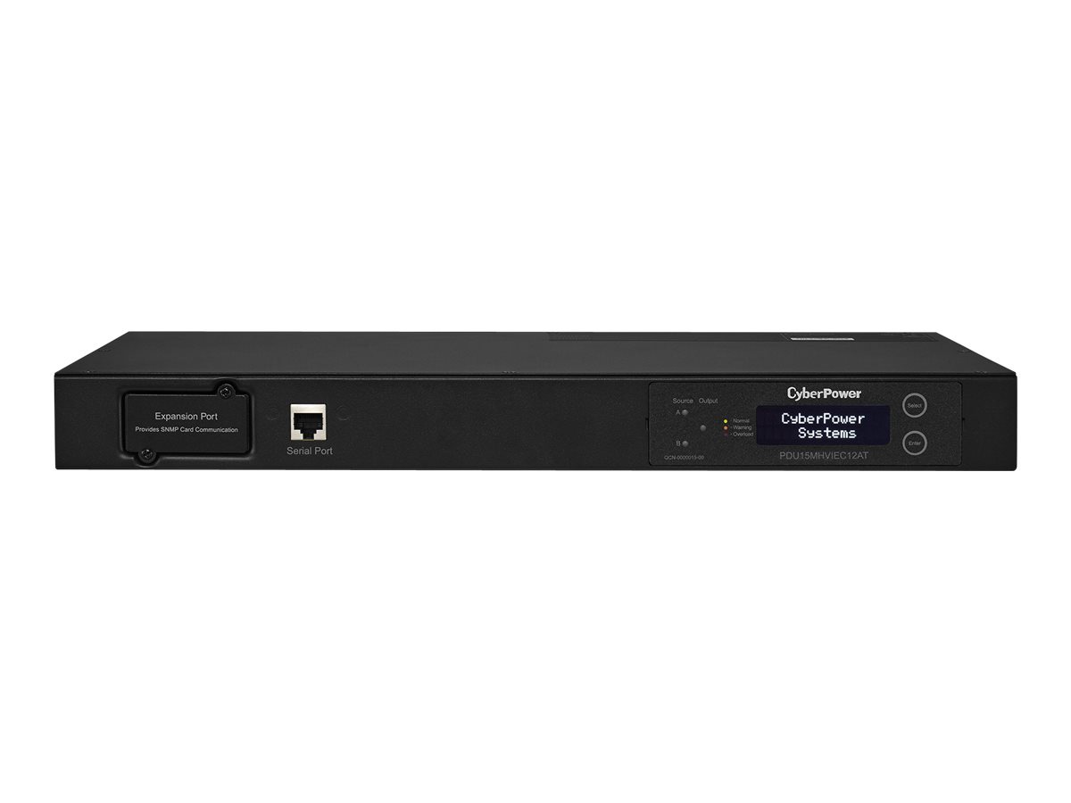 CyberPower Metered ATS Series PDU15MHVIEC12AT - power distribution unit