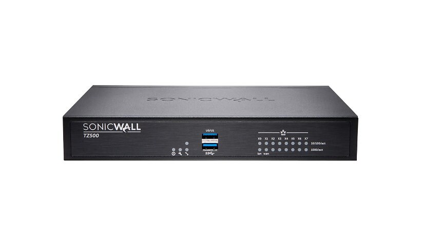 SonicWall TZ500 - Advanced Edition - security appliance - Secure Upgrade Plus