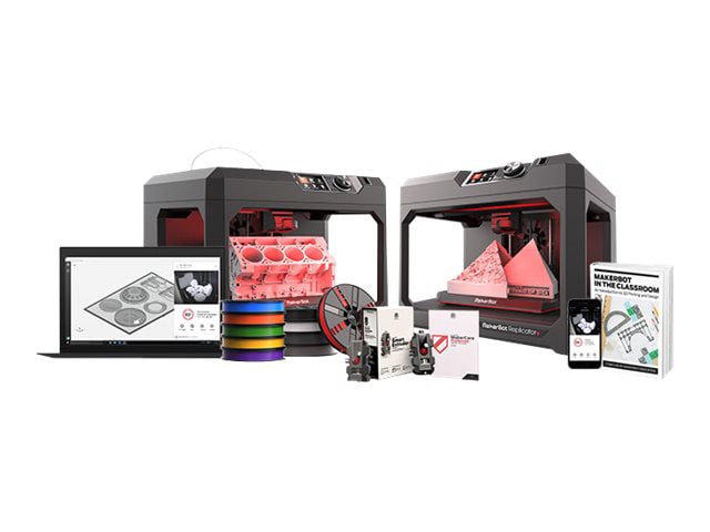 MakerBot Education Bundle - 2 x MakerBot Replicator+, 2 x Smart Extruder+ - 3D printer