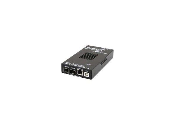 Transition S323x Series OAM/IP-Based Remotely Managed - fiber media converter - 10Mb LAN, 100Mb LAN, GigE