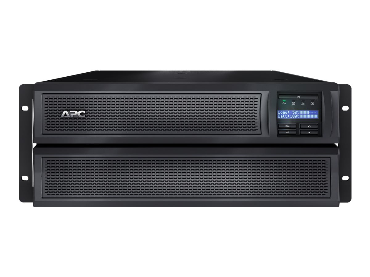 APC Smart-UPS X, Line Interactive, 2200VA, Rack/tower convertible 4U, 208V-230V, 8x C13+2x C19 IEC, Network card,