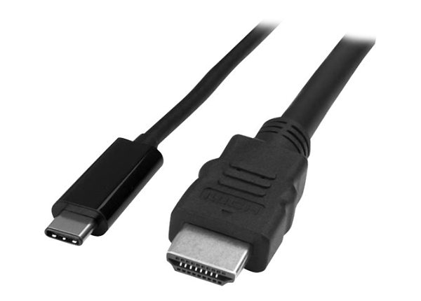 StarTech.com USB-C to HDMI Adapter Cable - 2m (6 ft.) - 4K 30Hz -  Thunderbolt 3/4 Compatible - CDP2HDMM2MB - Monitor Cables & Adapters 