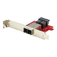StarTech.com Mini-SAS Adapter - Dual SFF-8643 to SFF-8644 - with Full and L