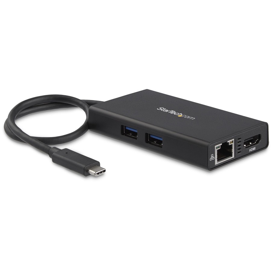 StarTech.com USB-C Multiport Adapter, USB-C Travel Dock w/4K HDMI, 60W PD P