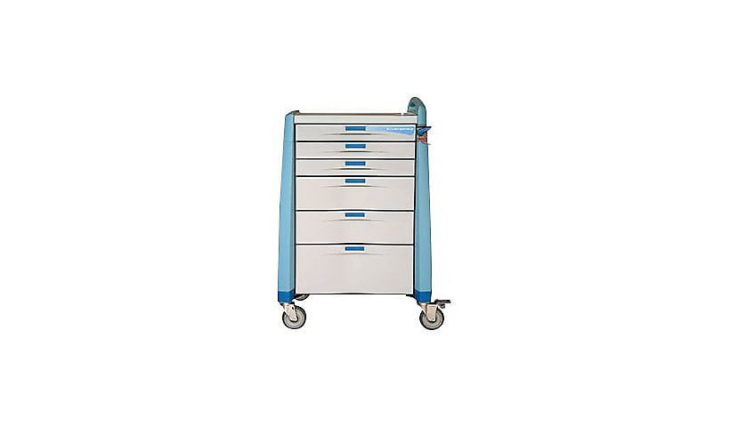 Capsa Healthcare Avalo 10 High MLD Medical Cart with Auto Lock System