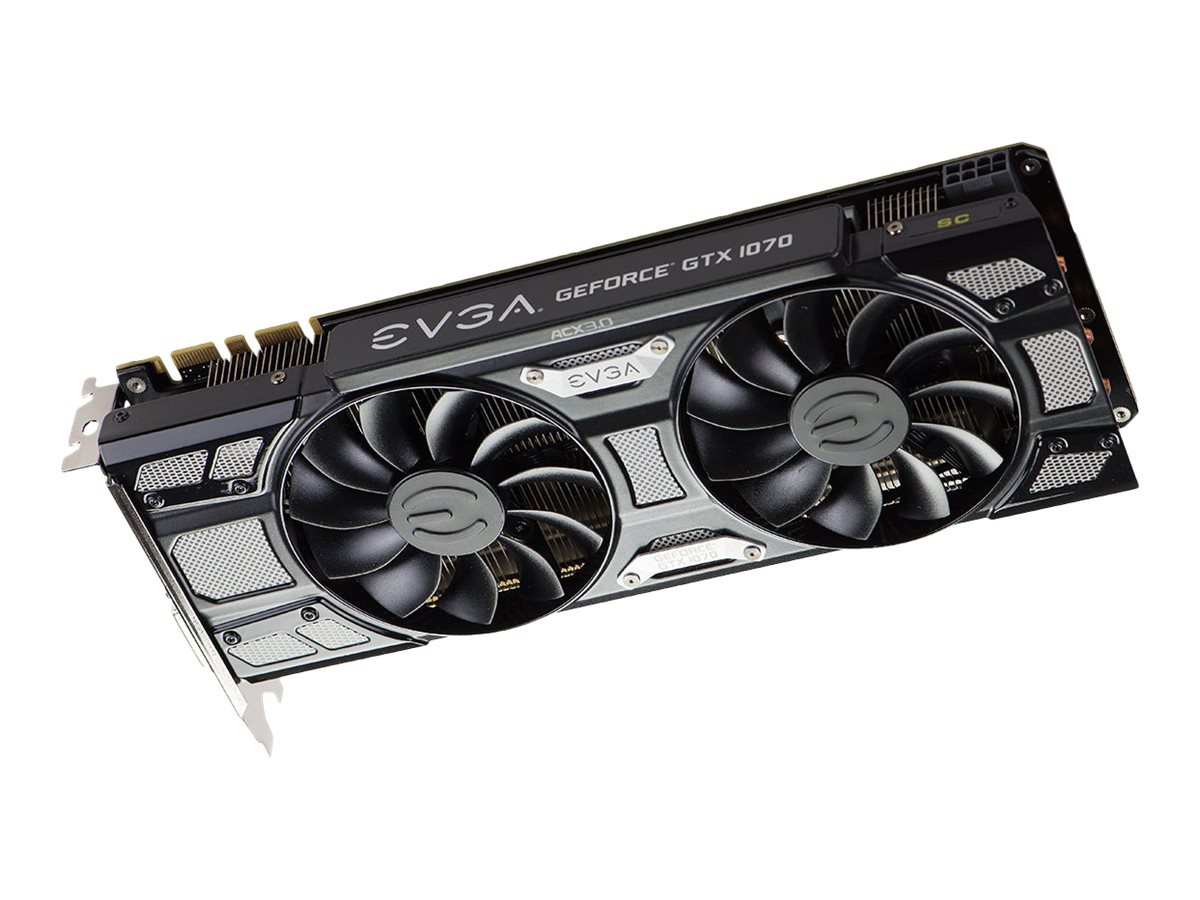 EVGA GeForce GTX 1070 SC GAMING ACX 3.0 Black Edition - Black Edition - graphics card - GF GTX 1070 - 8 GB