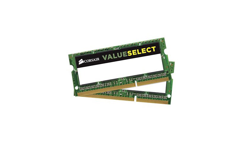 CORSAIR Value Select - DDR3L - kit - 8 GB: 2 x 4 GB - SO-DIMM 204-pin - unb