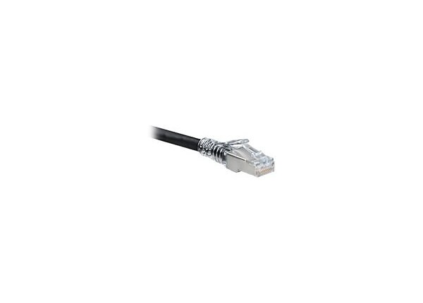 Leviton Atlas-X1 SlimLine - patch cable - 5 ft - black