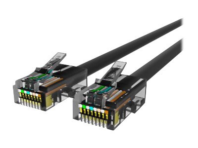 Belkin Cat5e/Cat5 1ft Black Ethernet Patch Cable, No Boot, PVC, UTP, 24 AWG, RJ45, M/M, 350MHz, 1'
