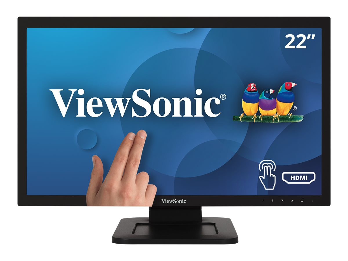 ViewSonic TD2210 - 1080p Single Point Resistive Touch Screen Monitor with DVI, VGA - 200 cd/m² - 22"