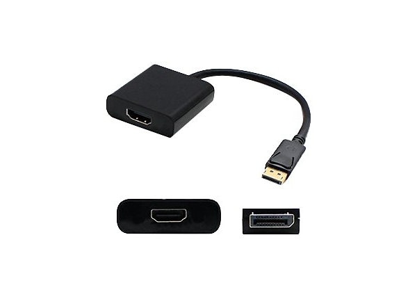 AddOn 5 Pack 8in DisplayPort to HDMI 1.3 Adapter Cable - video adapter - DisplayPort / HDMI - 20 cm