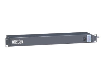 Tripp Lite Power Strip 6-Outlet Rear Face Rackmount Metal 120V 5-15R 1URM