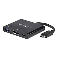 StarTech.com USB C Multiport Adapter with HDMI 4K & 1x USB 3.0 - PD - Mac & Windows - USB Type C All in One Video