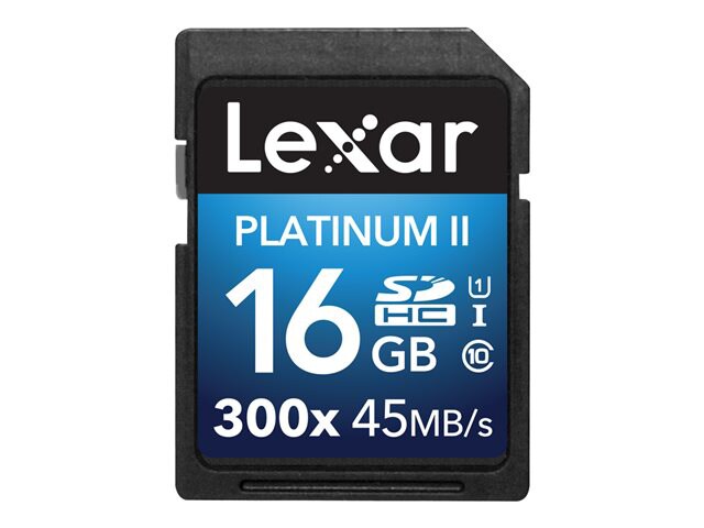 Lexar Platinum II - flash memory card - 16 GB - SDHC UHS-I