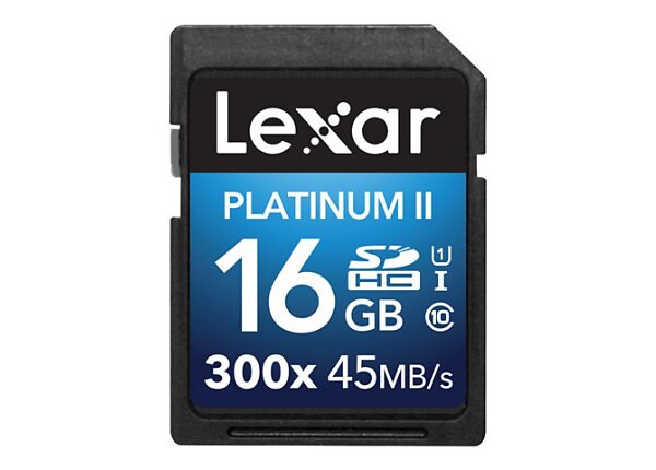 Lexar Platinum II - flash memory card - 16 GB - SDHC UHS-I