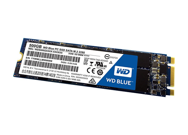 WD Blue PC SSD WDS500G1B0B - solid state drive - 500 GB - SATA 6Gb/s