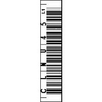 EDP LTO CLEANING BARCODE LABEL 6 CHARACTERS HORIZONTAL