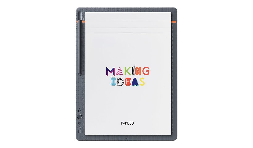 Wacom Bamboo Slate Large - digitizer - Bluetooth - medium gray with orange