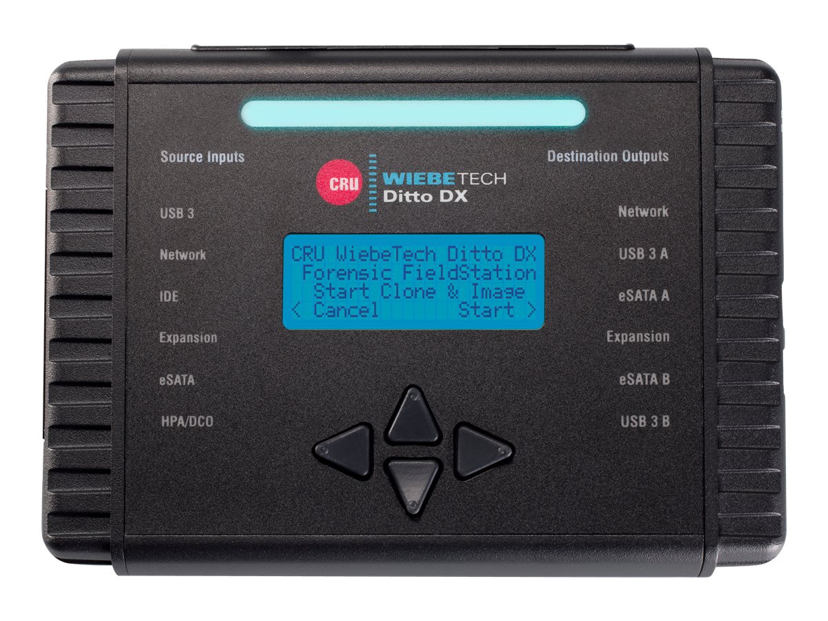 WiebeTech Ditto DX Forensic FieldStation - hard drive / USB drive duplicator