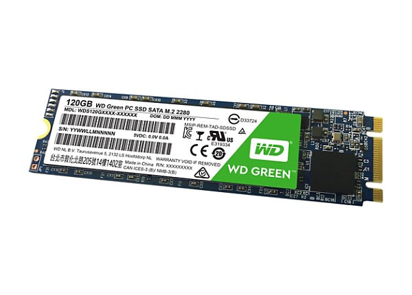 WD Green PC SSD WDS120G1G0B - solid state drive - 120 GB - SATA 6Gb/s