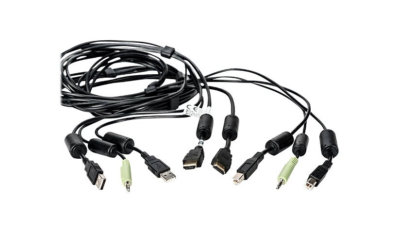 Vertiv - keyboard / video / mouse / audio cable - 10 ft
