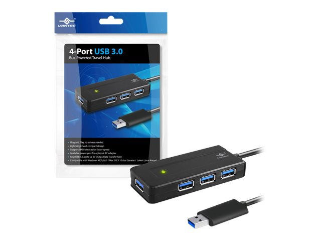 Vantec UGT-MH400U3 - hub - 4 ports - desktop