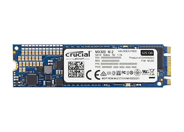 Crucial MX300 - solid state drive - 525 GB - SATA 6Gb/s