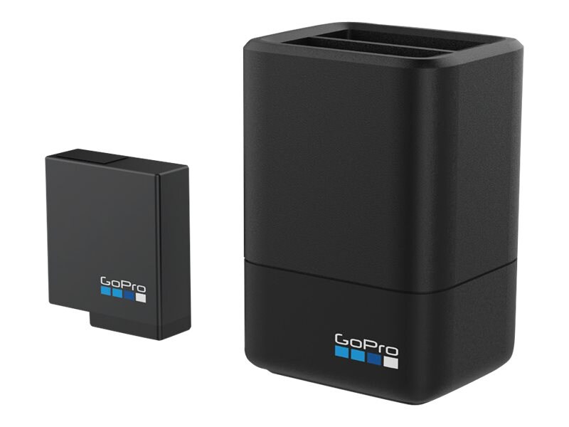 GoPro Dual battery charger + AC power adapter - with battery - Li-Ion
