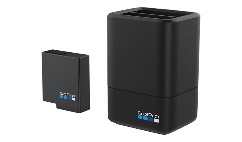 GoPro Dual battery charger + AC power adapter - with battery - Li-Ion