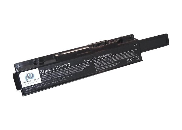 eReplacements Premium Power Products 312-0702 - notebook battery - Li-Ion - 6600 mAh
