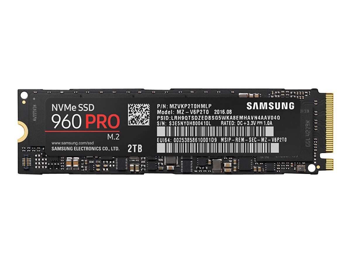 Samsung 960 PRO MZ-V6P2T0BW - solid state drive - 2 TB - PCI Express 3.0 x4 (NVMe)