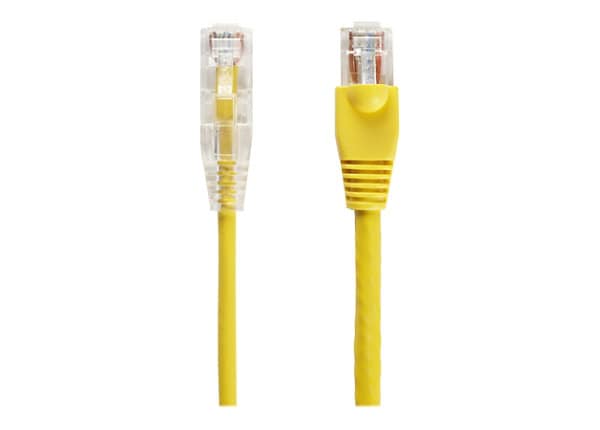 Black Box Corporation 4FT Yellow CAT6 Slim 28AWG Patch Cable 250MHZ UTP cm SNAGLESS 
