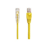 Black Box 5ft Slim-Net CAT6 Yellow 28AWG 250Mhz UTP Snagless Patch Cable 5'