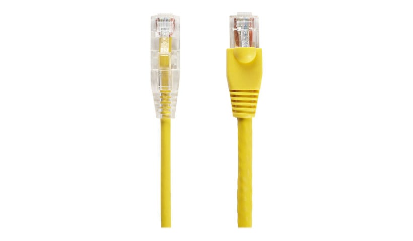 Black Box Slim-Net patch cable - 7 ft - yellow