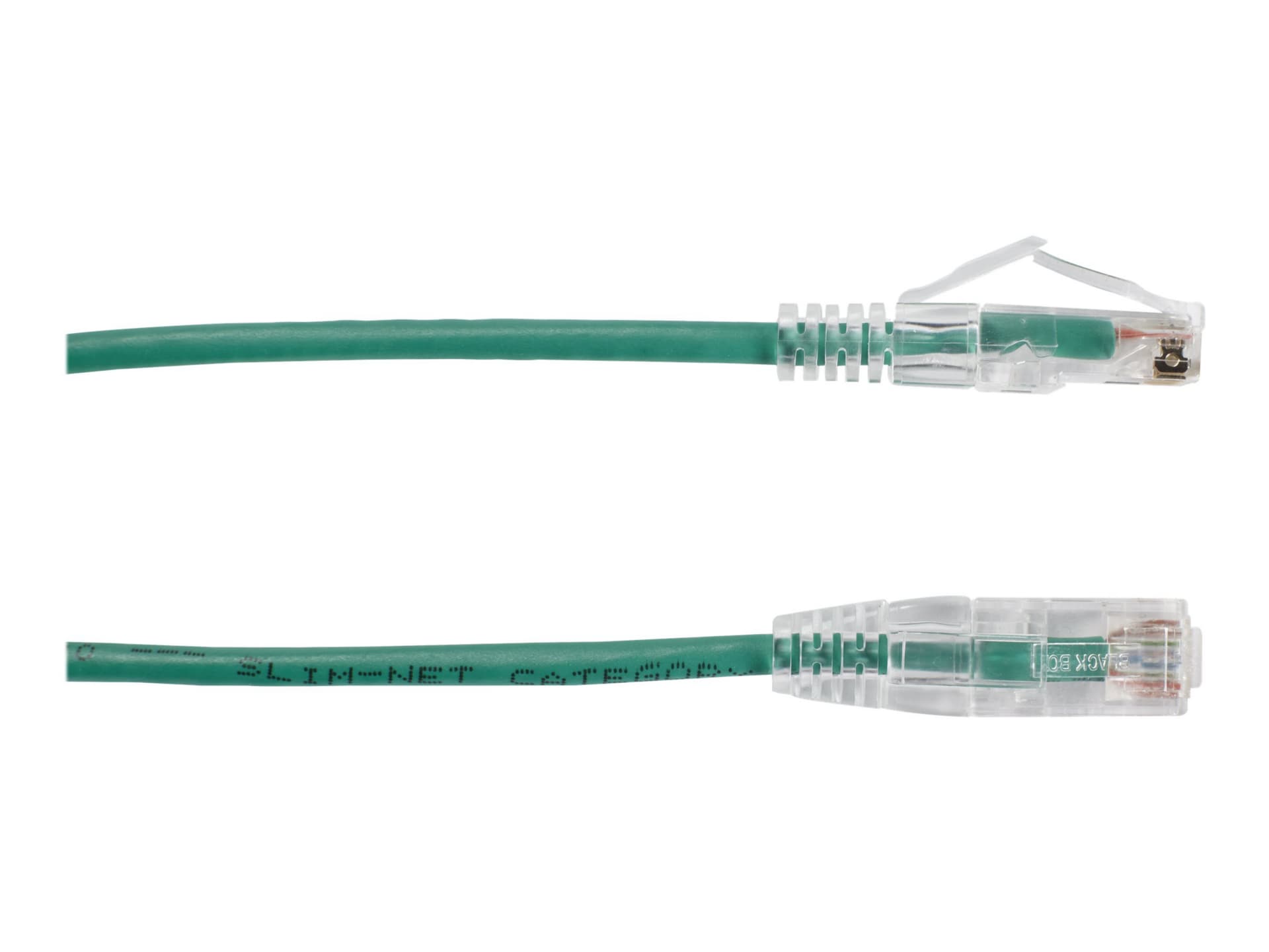 Black Box 10ft Slim-Net CAT6 Green 28AWG 250Mhz UTP Snagless Patch Cable