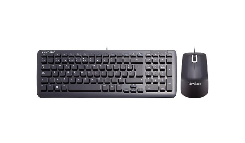 ViewSonic - keyboard and mouse set - Spanish - black
