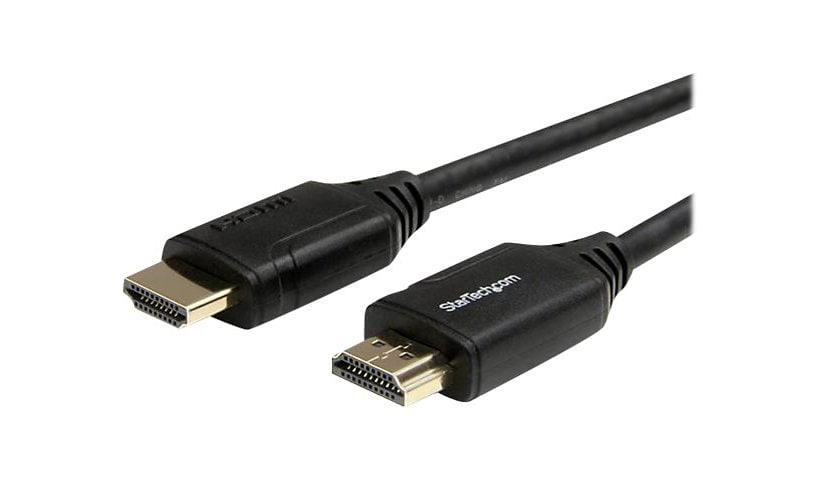 StarTech.com 10ft (3m) Premium Certified HDMI 2.0 Cable with Ethernet, High Speed Ultra HD 4K 60Hz HDMI Cable HDR10, UHD